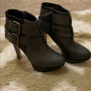Authentic Diesel Buckle Heeled Booties - Size 37